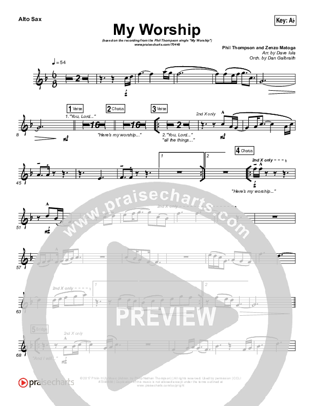My Worship Alto Sax (Phil Thompson)