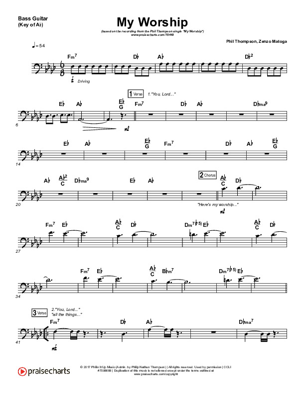 My Worship Bass Guitar (Phil Thompson)