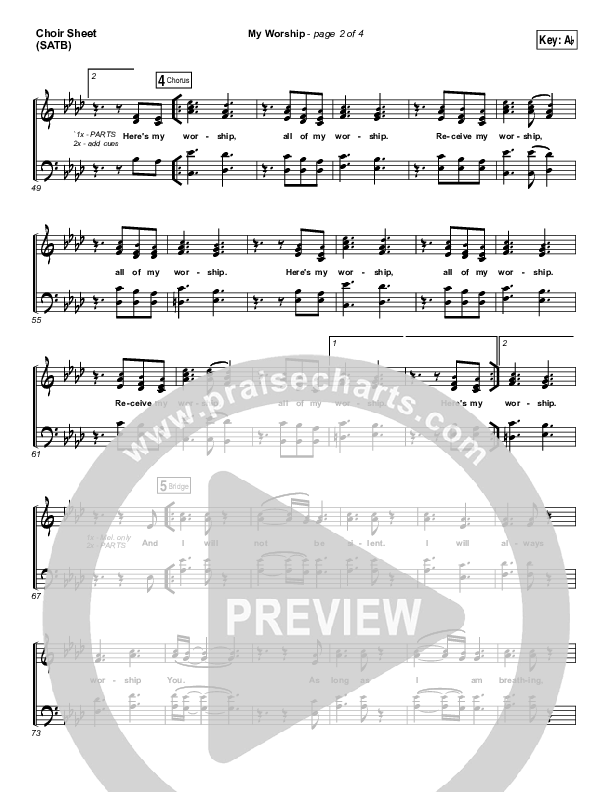 My Worship Choir Sheet (SATB) (Phil Thompson)