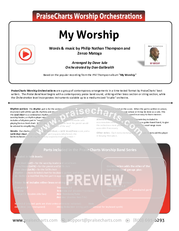 My Worship Cover Sheet (Phil Thompson)
