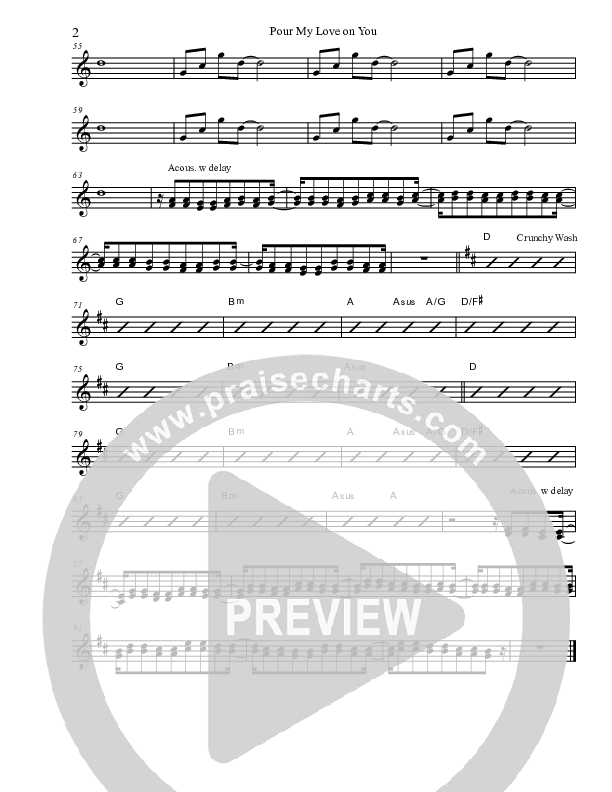 Pour My Love on You Guitar (Phillips Craig & Dean)