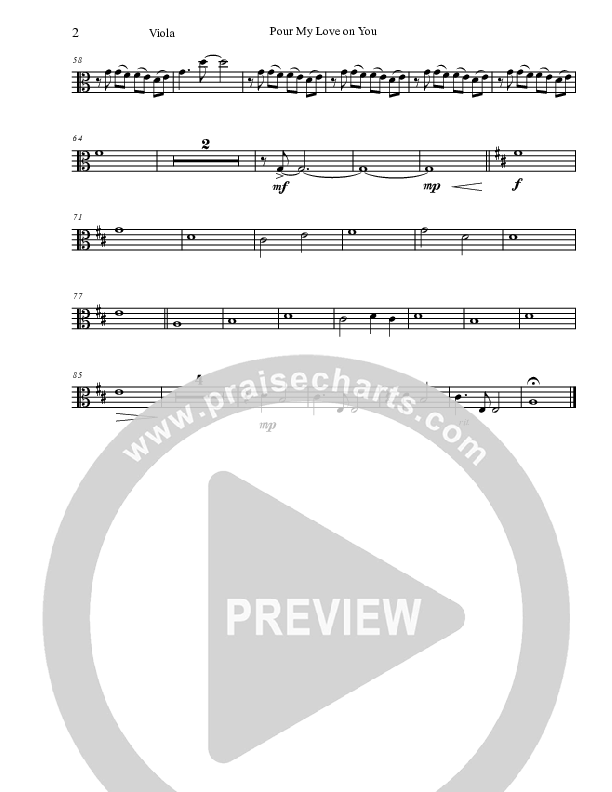 Pour My Love on You Viola (Phillips Craig & Dean)