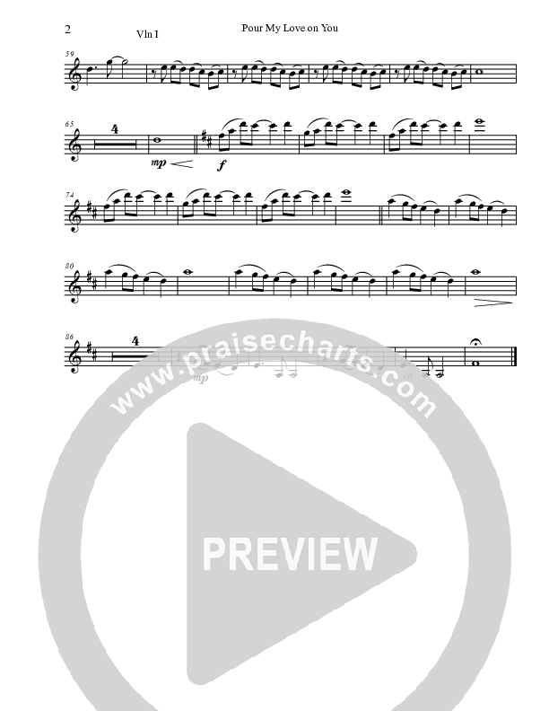 Pour My Love on You Violin 1 (Phillips Craig & Dean)