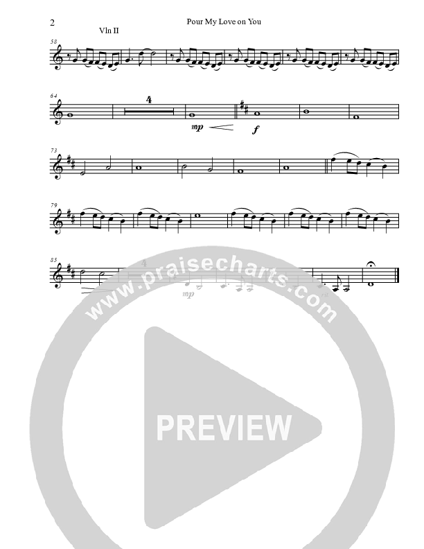 Pour My Love on You Violin 2 (Phillips Craig & Dean)