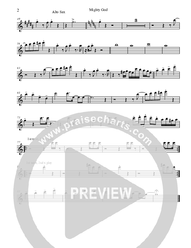 Mighty God Alto Sax (Promise Keepers)