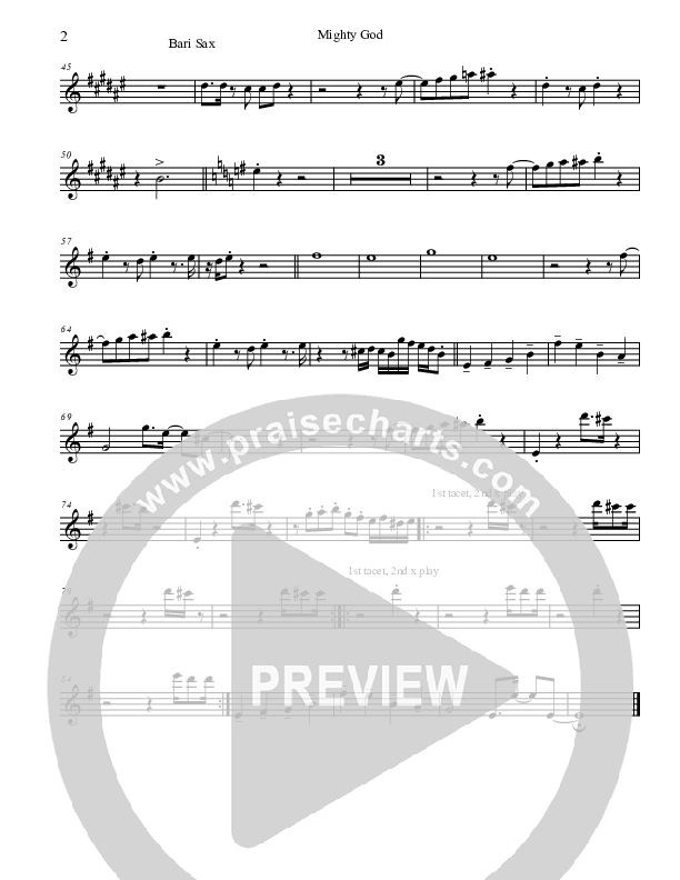Mighty God Bari Sax (Promise Keepers)