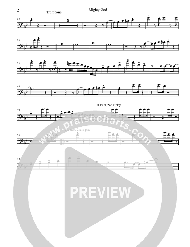 Mighty God Trombone (Promise Keepers)
