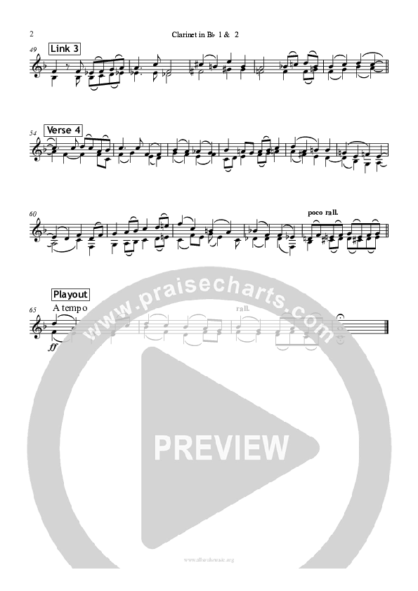 Dear Lord And Father Of Mankind Clarinet 1/2 (All Souls Music)