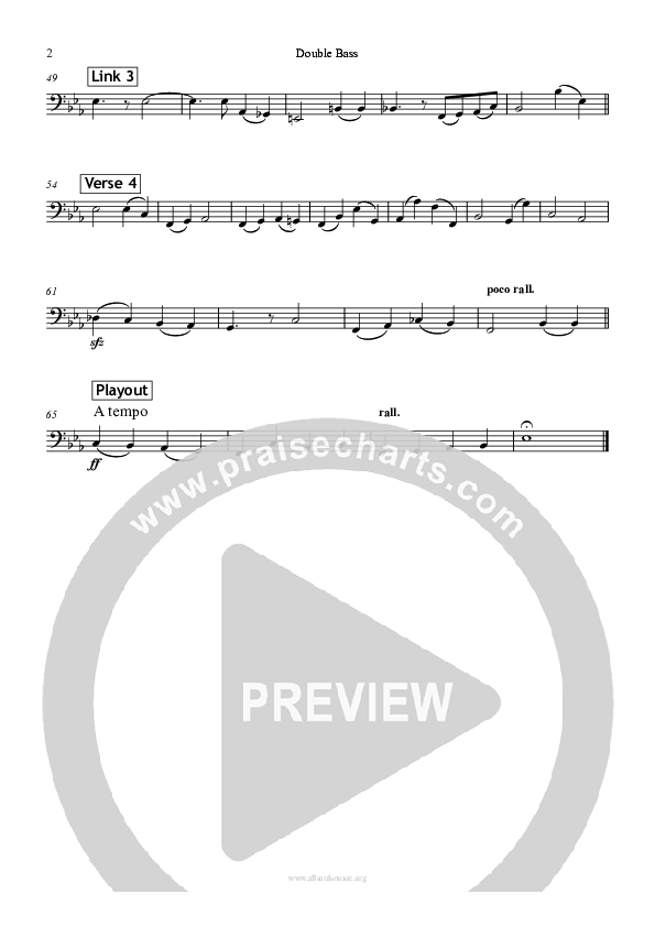 Dear Lord And Father Of Mankind Double Bass (All Souls Music)