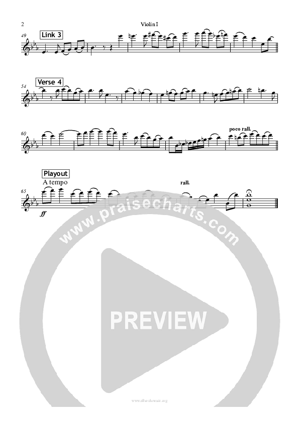 Dear Lord And Father Of Mankind Violin 1 (All Souls Music)