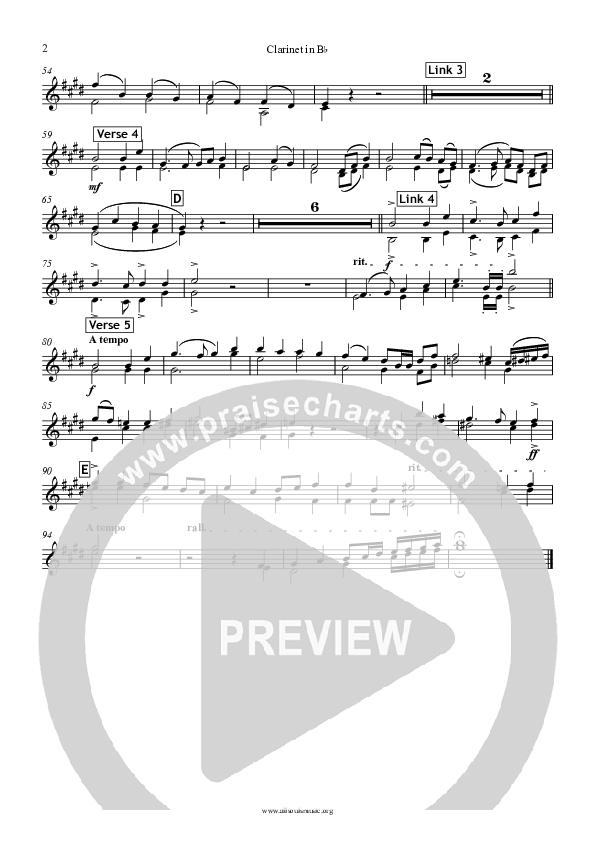 Jesus The Name High Over All Clarinet (All Souls Music)