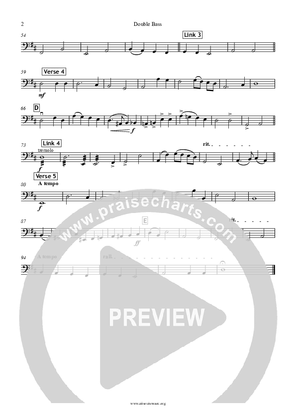 Jesus The Name High Over All Double Bass (All Souls Music)