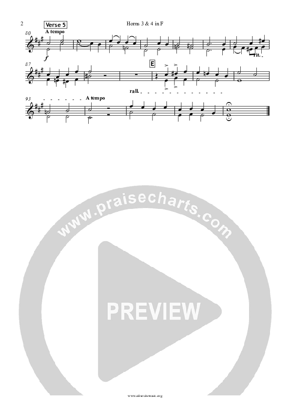 Jesus The Name High Over All French Horn 3 (All Souls Music)