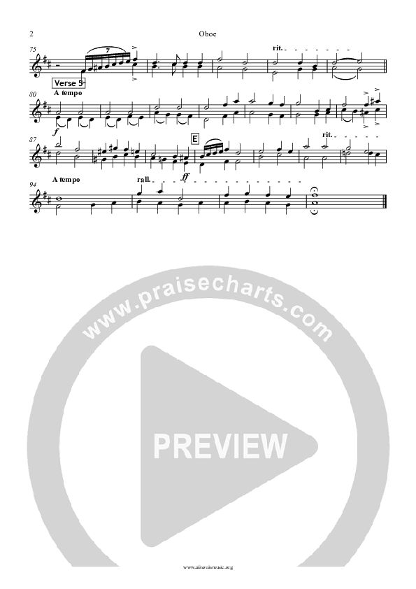 Jesus The Name High Over All Oboe (All Souls Music)