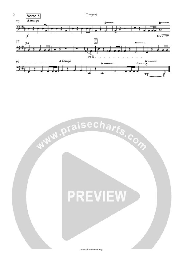 Jesus The Name High Over All Timpani (All Souls Music)