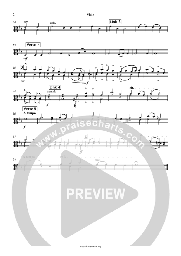 Jesus The Name High Over All Viola (All Souls Music)