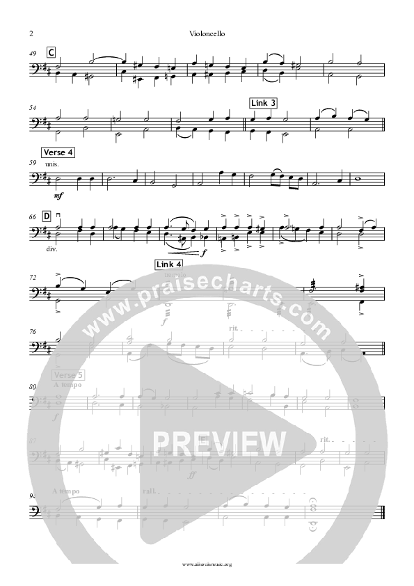 Jesus The Name High Over All Violincello (All Souls Music)