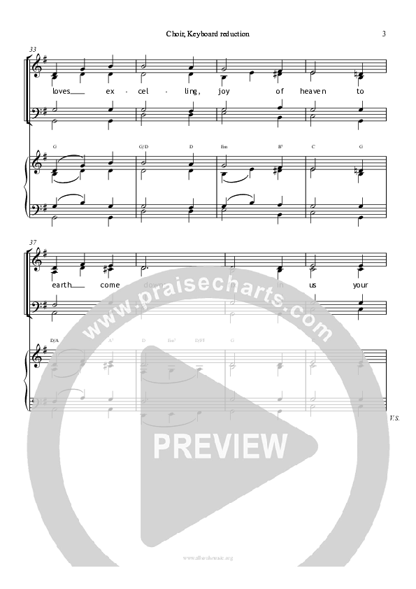 Love Divine Choir Sheet (All Souls Music)