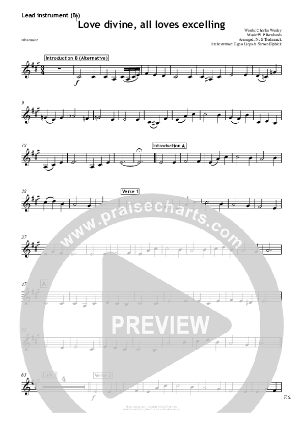 Love Divine C Instruments (All Souls Music)