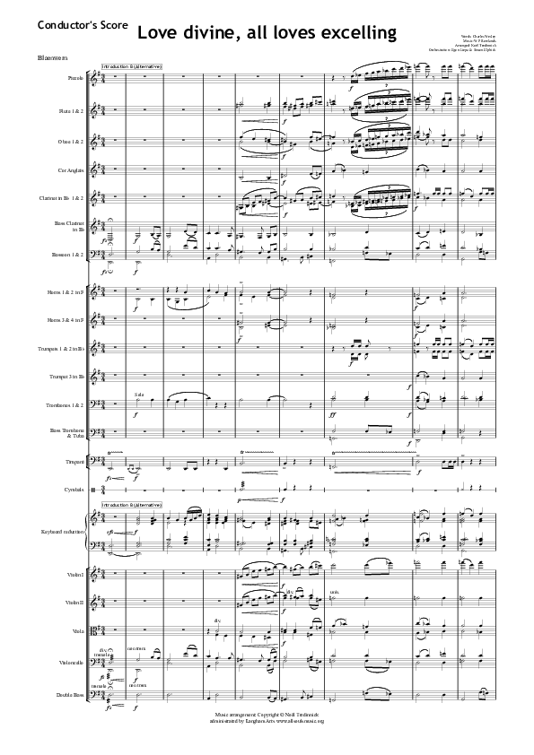 Love Divine Conductor's Score (All Souls Music)