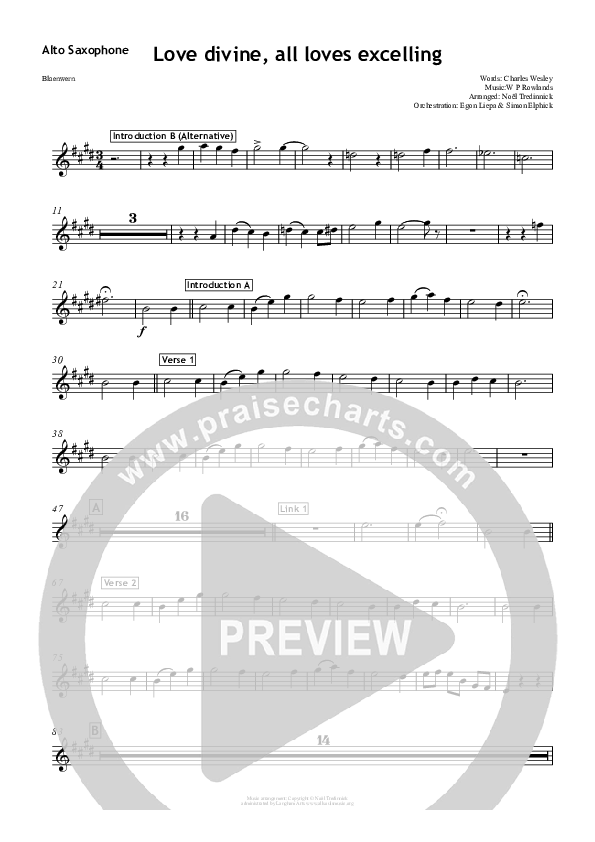 Love Divine Contrabass (All Souls Music)