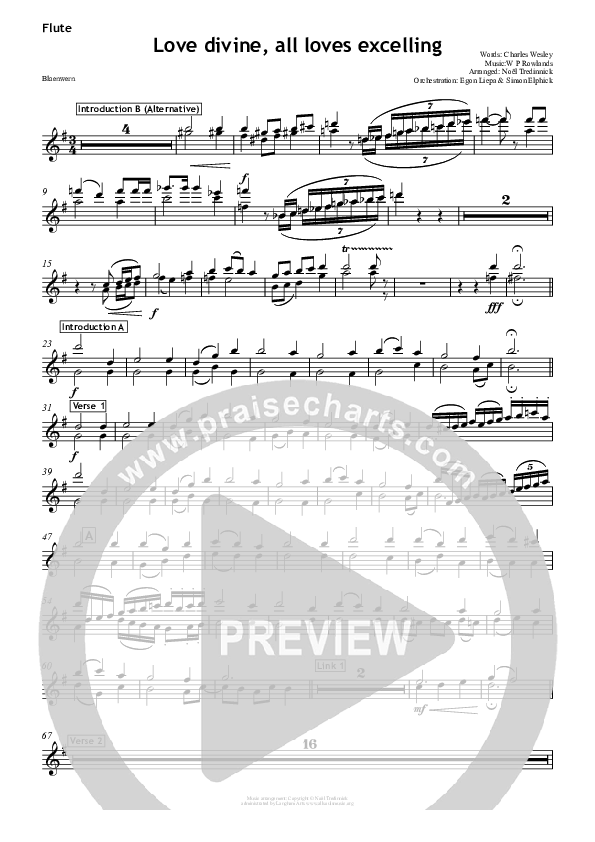 Love Divine Flute (All Souls Music)