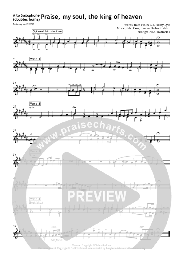 Praise My Soul Alto Sax (All Souls Music)