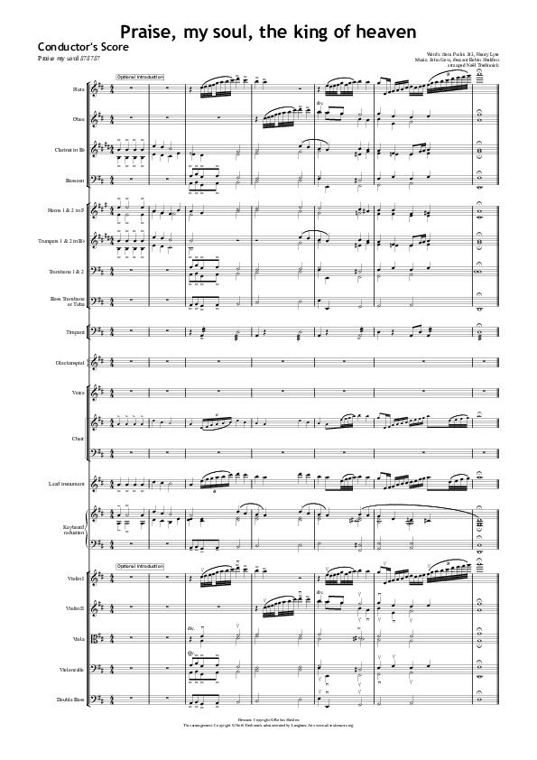 Praise My Soul Conductor's Score (All Souls Music)
