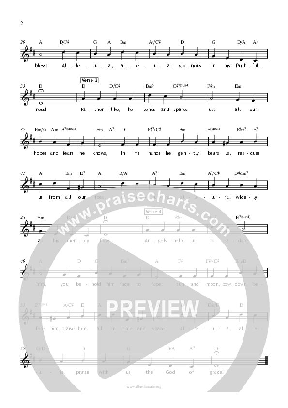 Praise My Soul Lead Sheet (All Souls Music)
