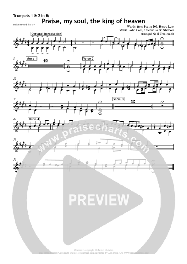 Praise My Soul Trumpet 1,2 (All Souls Music)