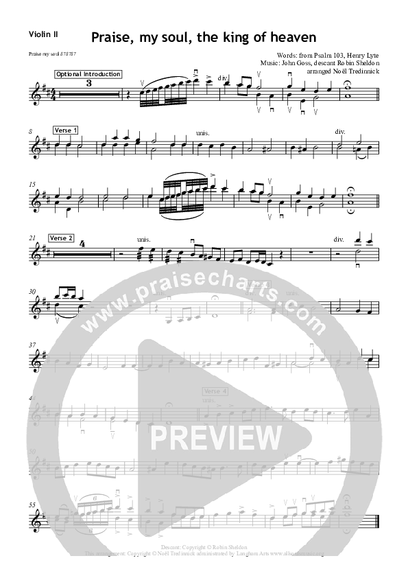 Praise My Soul Violin 2 (All Souls Music)