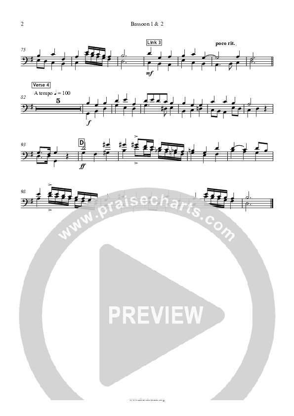 Praise To The Lord Bassoon 1/2 (All Souls Music)