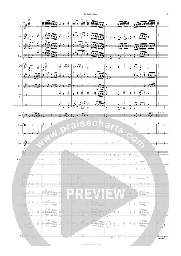 Praise To The Lord Conductor's Score (All Souls Music)