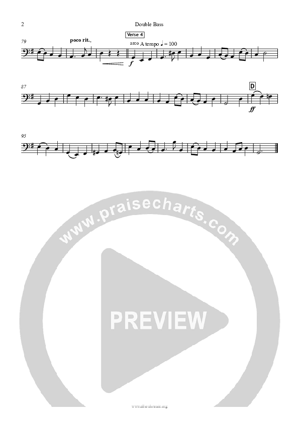 Praise To The Lord Double Bass (All Souls Music)