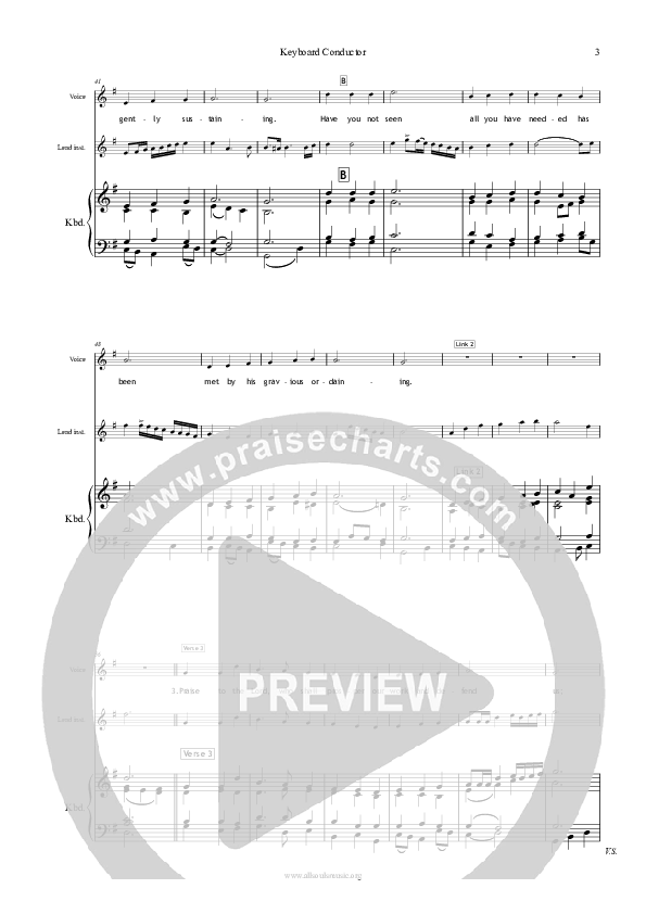 Praise To The Lord Piano/Vocal & Lead (All Souls Music)