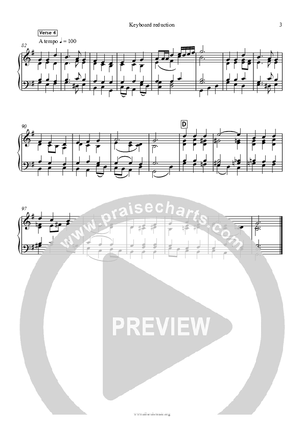 Praise To The Lord Synth (All Souls Music)