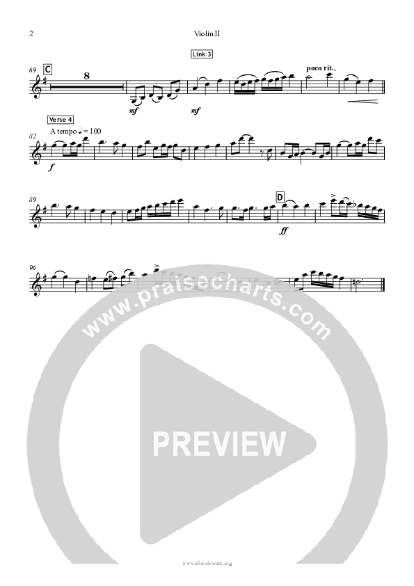 Praise To The Lord Violin 2 (All Souls Music)