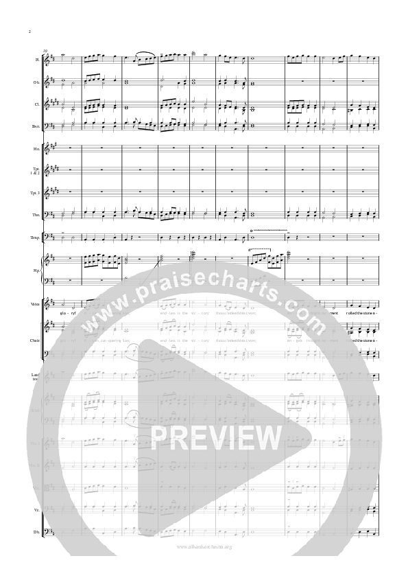 Thine Be The Glory Orchestration (All Souls Music)