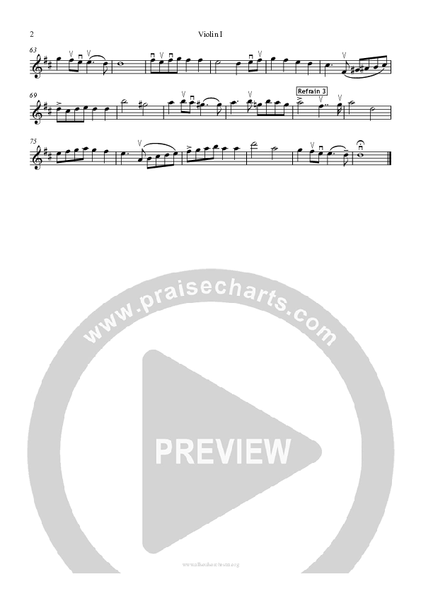 Thine Be The Glory Violin 1 (All Souls Music)