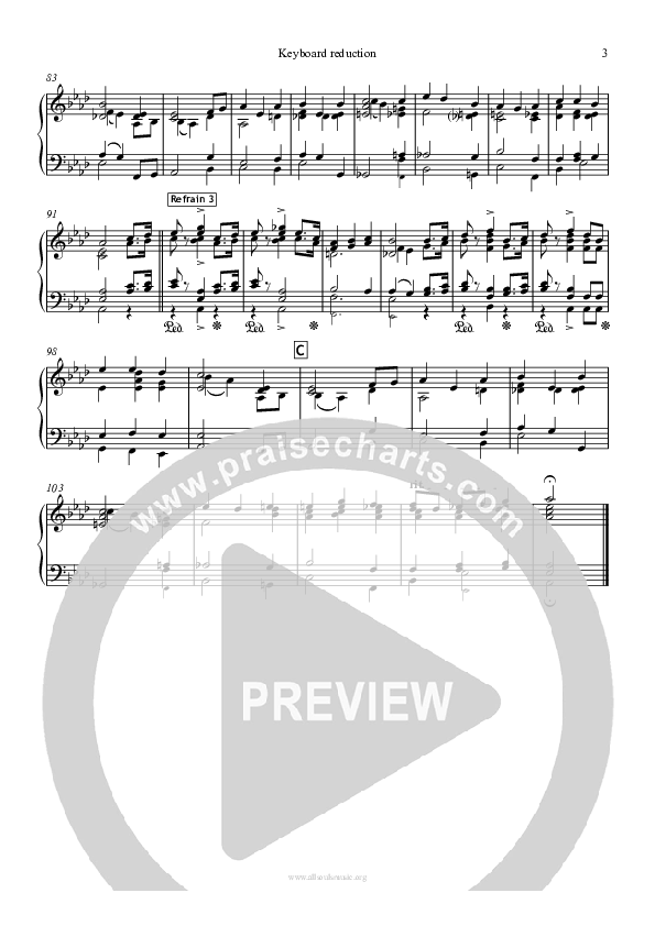 To God Be The Glory Synth (All Souls Music)