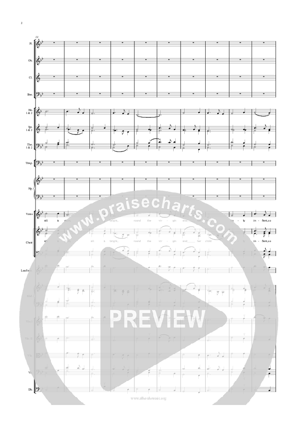 Silent Night Conductor's Score (All Souls Music)