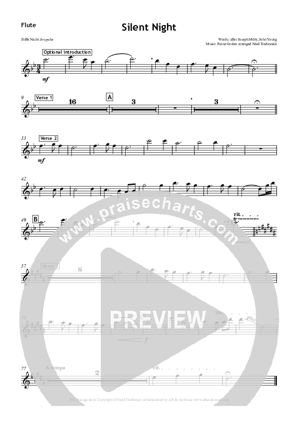 Silent Night Flute (All Souls Music)