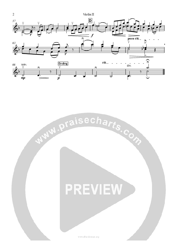 In The Bleak Midwinter Violin 2 (All Souls Music)