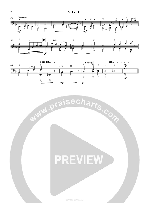 In The Bleak Midwinter Violincello (All Souls Music)