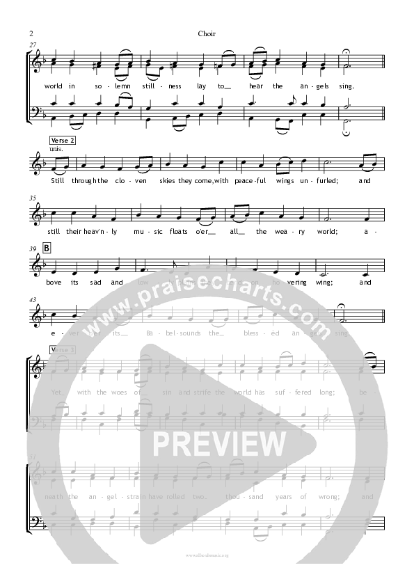 It Came Upon A Midnight Clear Choir Sheet (SATB) (All Souls Music)
