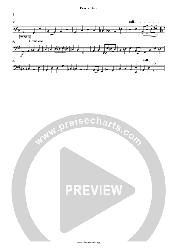 Once In Royal David's City Double Bass (All Souls Music)