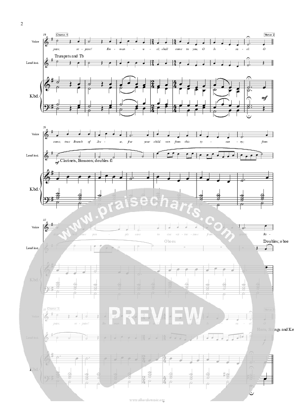 O Come O Come Emmanuel Conductor's Score II (All Souls Music)