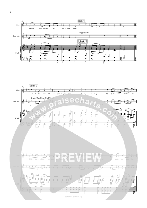 Joy To The World Piano/Vocal (All Souls Music)