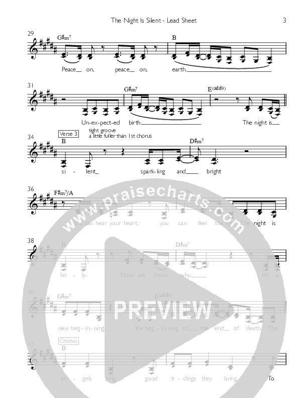 The Night is Silent  Lead Sheet (Stephanie Samuel)