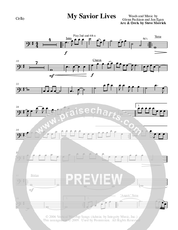 My Savior Lives (with Angels We Have Heard On High) Cello (New Life Worship)